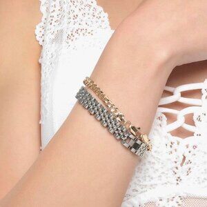 New Silver 10mm Stainless Steel men women unisex bracelet 8 inches